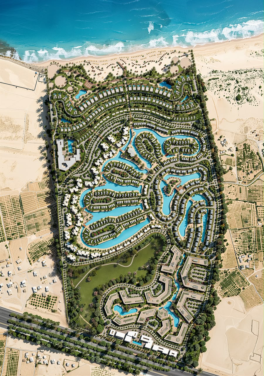 Perla masterplan aerial view